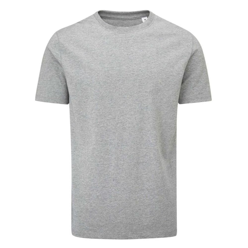 Mantis Unisex Adult Essential Natural Cotton T-Shirt / Heather Grey Melange